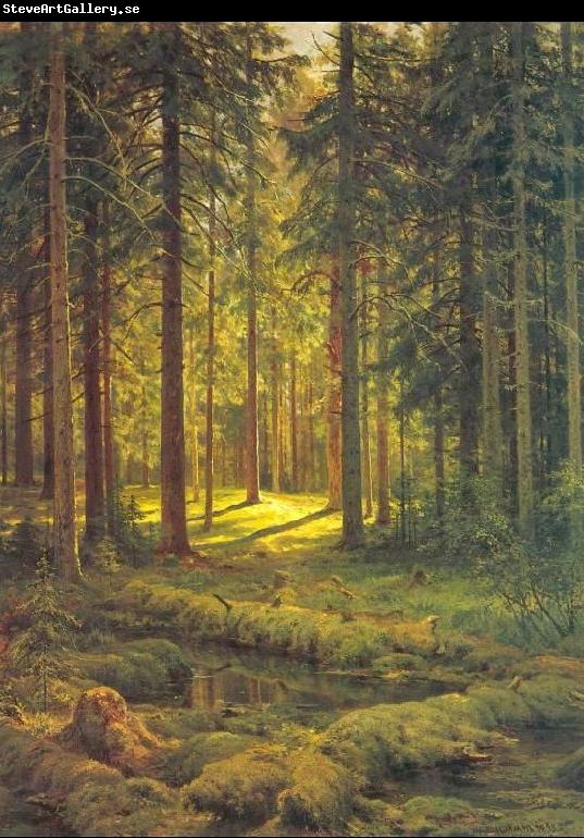 Ivan Shishkin Coniferous Forest, Sunny Day